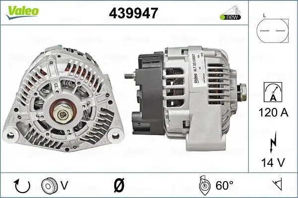 VALEO 439947 Şarj Dinamosu 4357550M3