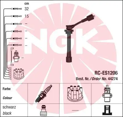 NGK 44274 (RCES1206) Buji Kablosu 3370566D00