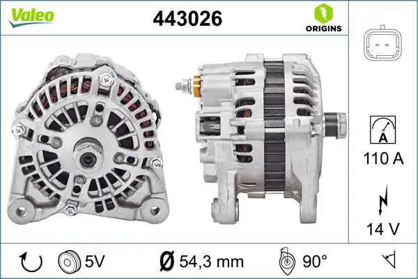 VALEO 443026 Şarj Dinamosu