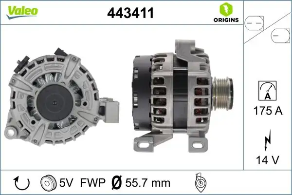 VALEO 443411 Şarj Dinamosu 36000613