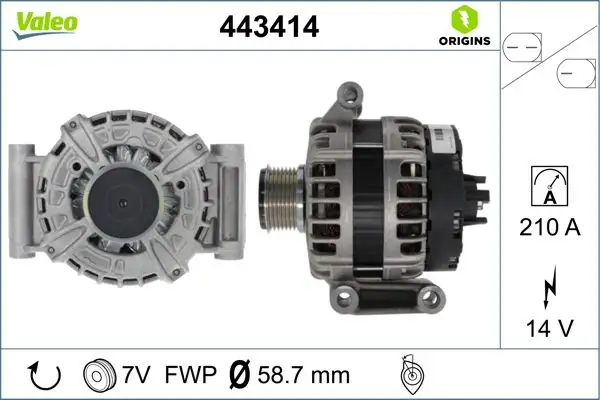 VALEO 443414 Şarj Dinamosu