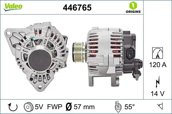 VALEO 446765 Şarj Dinamosu 373002A401