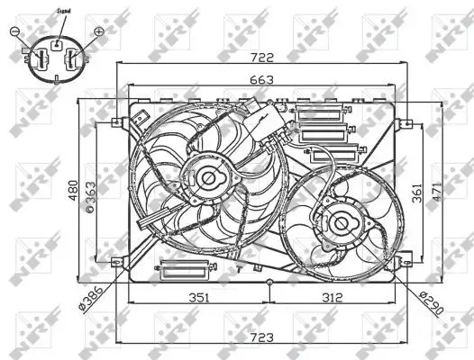 NRF 47756 Fan Motoru LR011905