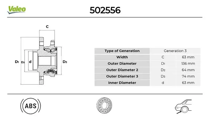 VALEO 502556 Arka Poyra