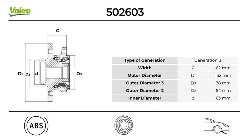 VALEO 502603 Ön Poyra