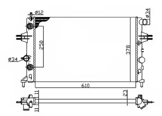 NRF 50562A Radyatör