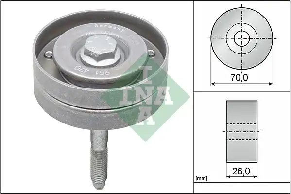 INA 532059610 Alternatör Gergi Rulmanı 03C145276B