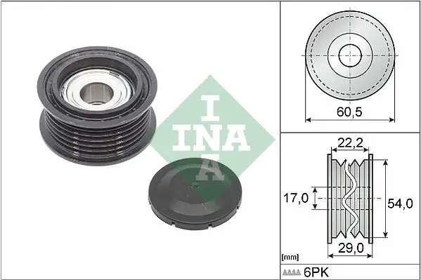 INA 532085410 Alternatör Gergi Rulmanı 059903341AJ