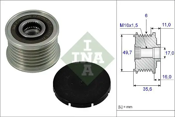 INA 535001610 Alternatör Kasnağı