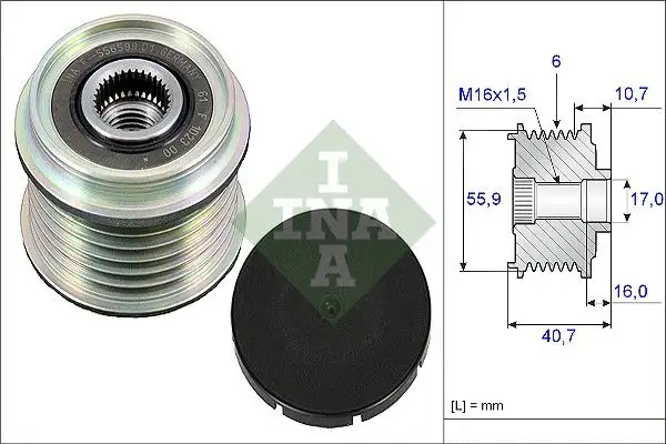 INA 535002810 Alternatör Kasnağı