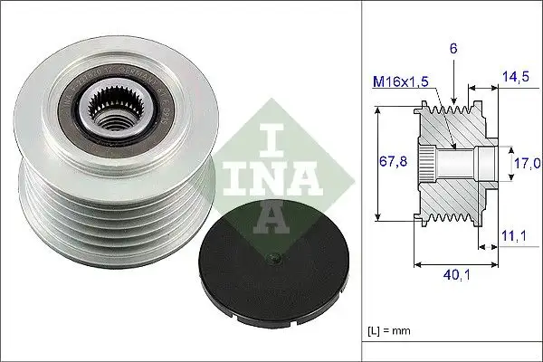 INA 535005210 Alternatör Kasnağı