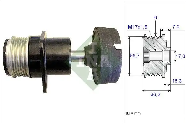 INA 535015710 Alternatör Kasnağı
