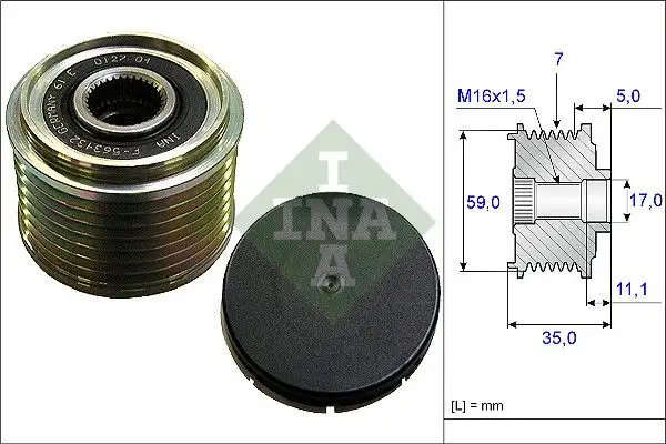 INA 535015910 Alternatör Kasnağı