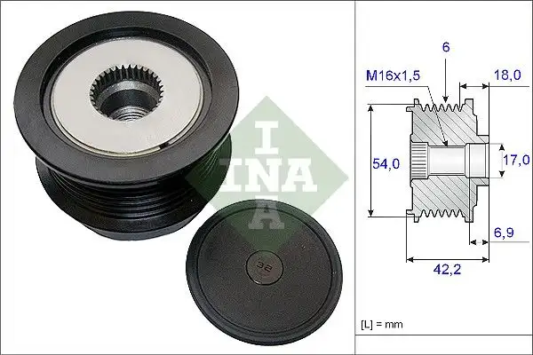 INA 535018810 Alternatör Kasnağı