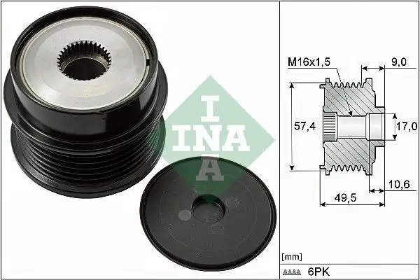 INA 535018910 Alternatör Kasnağı