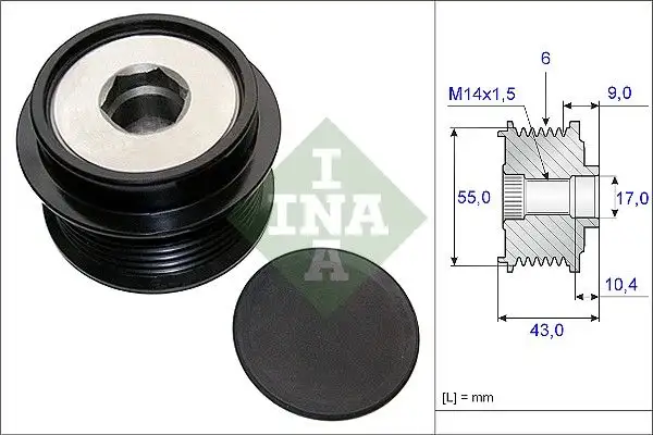 INA 535020810 Alternatör Kasnağı