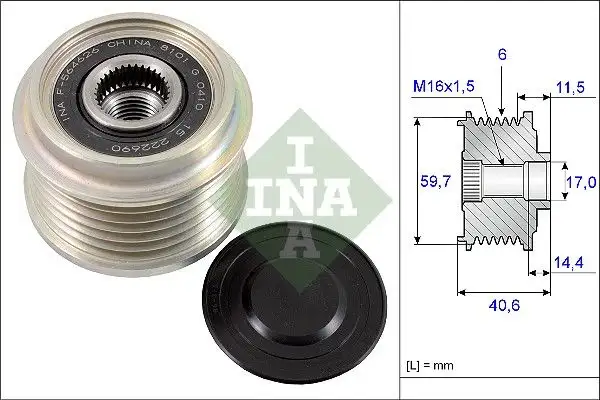 INA 535022710 Alternatör Kasnağı