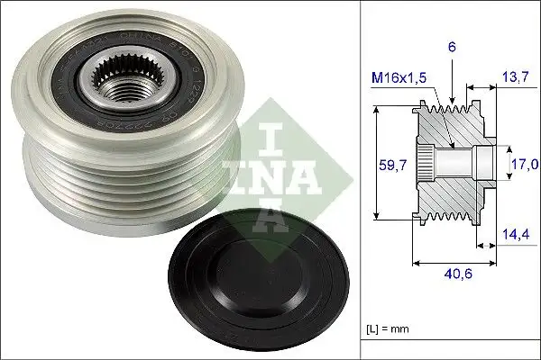INA 535022810 Alternatör Kasnağı