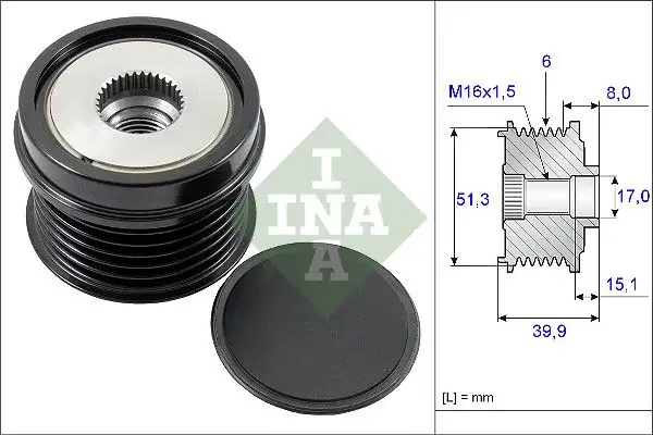 INA 535025210 Alternatör Kasnağı