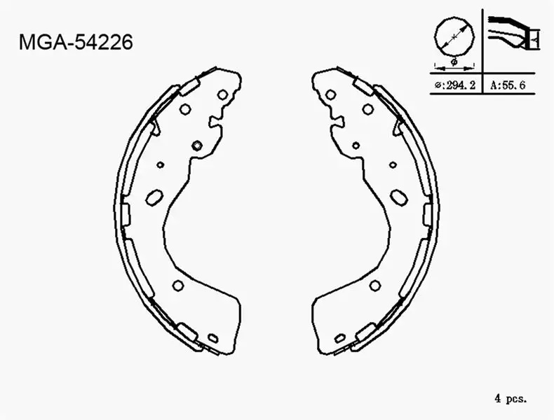 MGA 54226 Arka Fren Balatası D4060EB36A
