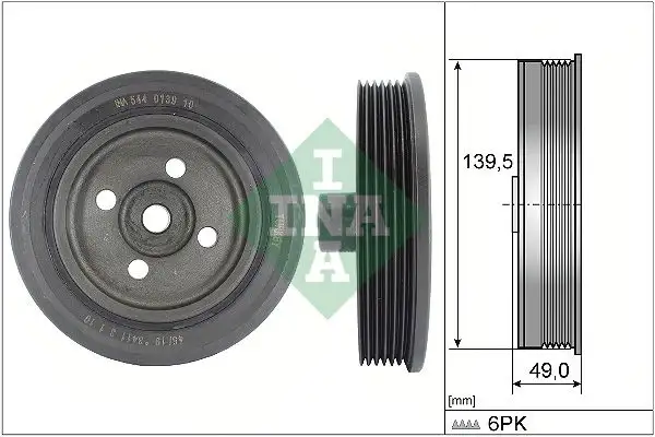 INA 544013910 Krank Kasnağı
