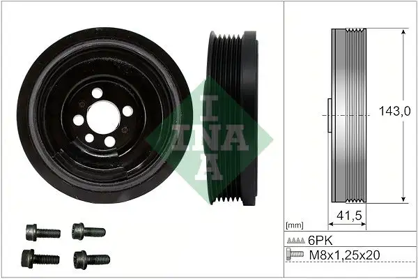 INA 544018220 Krank Kasnağı 04B105243B