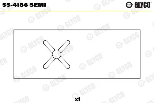 GLYCO 55-4186-SEMI Piston Kol Burcu 4711584