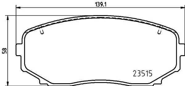 MGA 55753 Ön Fren Balatası 4605B475