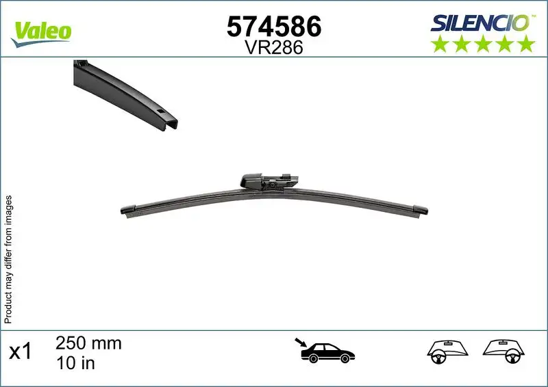 VALEO 574586 Arka Silecek Süpürgesi 5H6955427