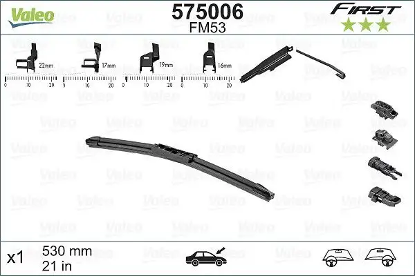 VALEO 575006 Silecek Süpürgesi (Tek) 357955427