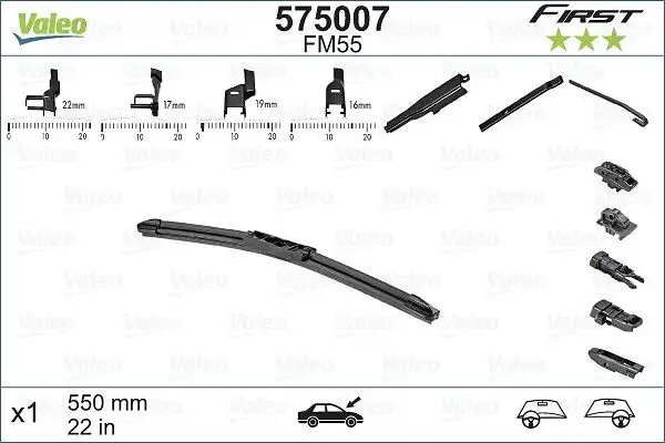 VALEO 575007 Silecek Süpürgesi (Tek)
