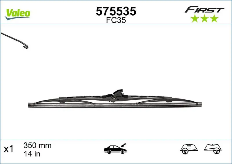 VALEO 575535 Silecek Süpürgesi (Tek)