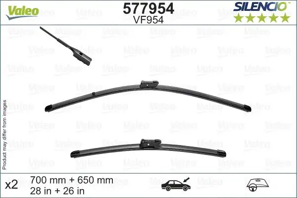 VALEO 577954 Silecek Süpürgesi (Takım)