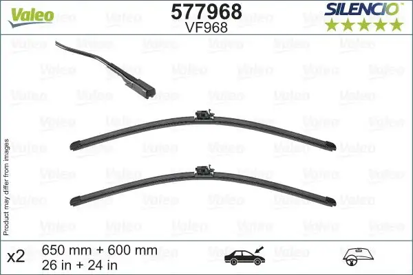 VALEO 577968 Silecek Süpürgesi (Takım) A9108240000