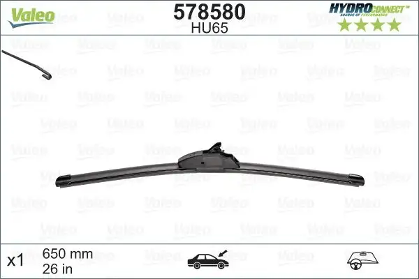 VALEO 578580 Silecek Süpürgesi (Tek)
