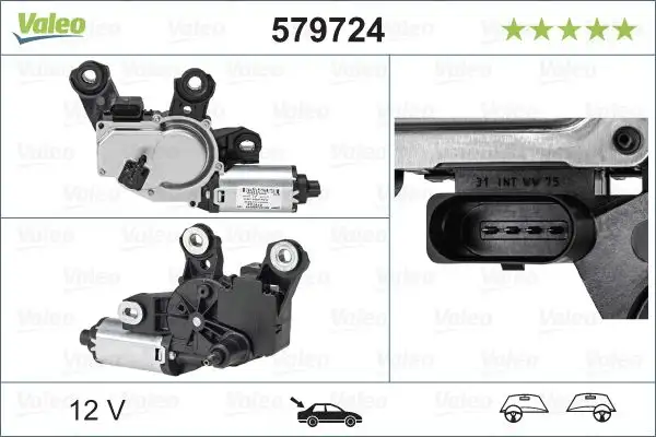 VALEO 579724 Silecek Motoru (Arka)