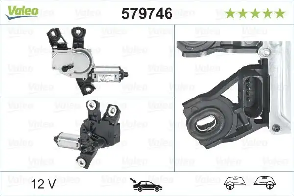 VALEO 579746 Silecek Motoru (Arka) 5N0955711A