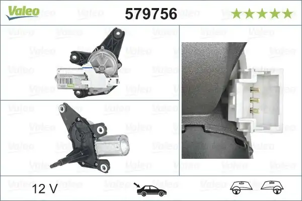 VALEO 579756 Silecek Motoru (Arka) 8200153458