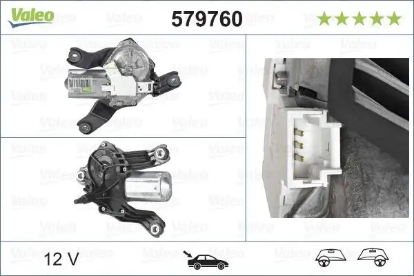VALEO 579760 Silecek Motoru (Arka) 6001548990