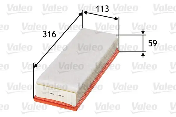 VALEO 585015 Hava Filtresi