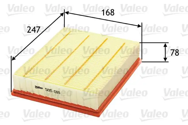 VALEO 585018 Hava Filtresi