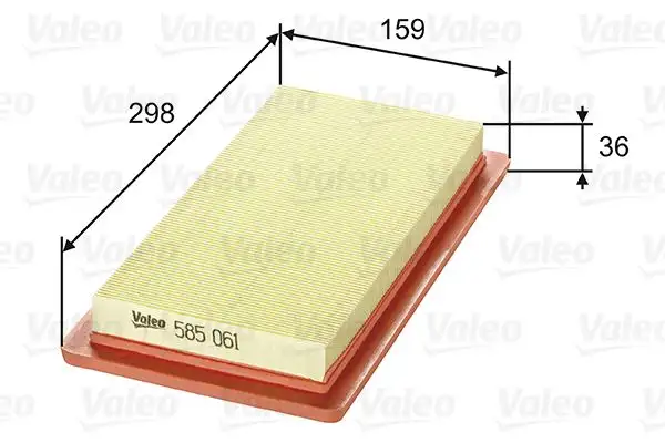 VALEO 585061 Hava Filtresi