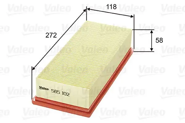 VALEO 585102 Hava Filtresi