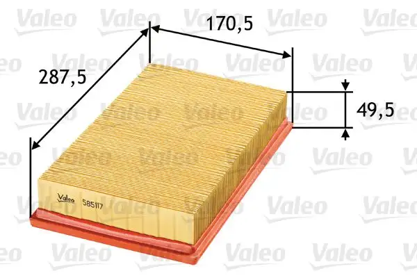 VALEO 585117 Hava Filtresi