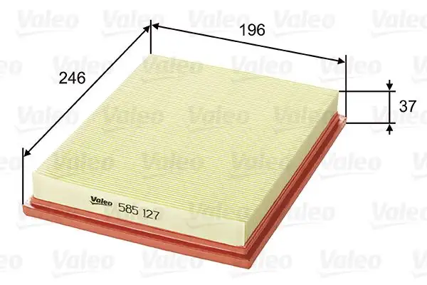 VALEO 585127 Hava Filtresi
