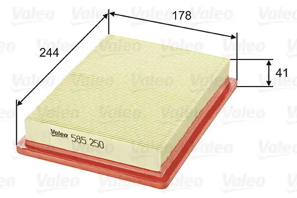 VALEO 585250 Hava Filtresi