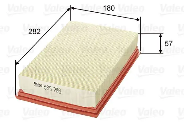 VALEO 585286 Hava Filtresi NA2643
