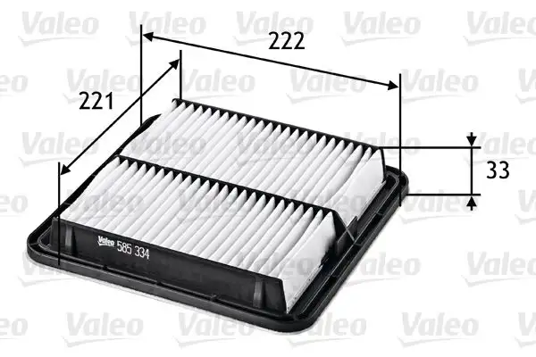 VALEO 585334 Hava Filtresi 16546AA120
