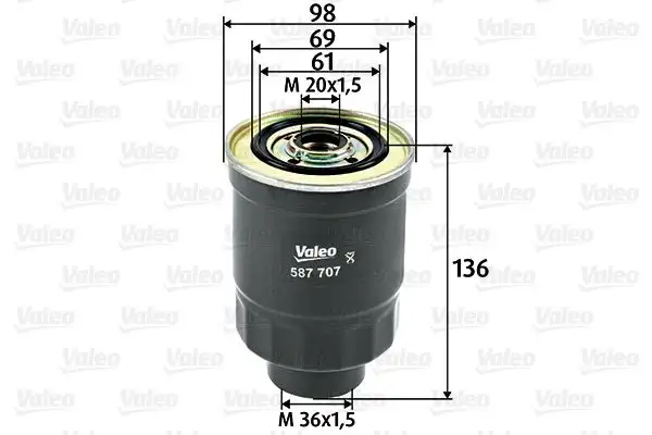 VALEO 587707 Yakıt Filtresi