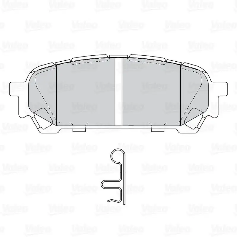 VALEO 670875 Arka Fren Balatası 26696FE050